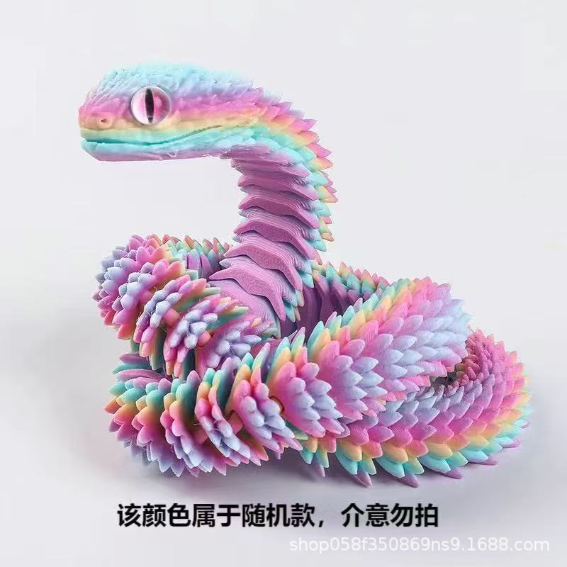 3d打印玩具蛇蛋套装2025新款小蛇玩具手办摆件可活动关节动物模型|undefined