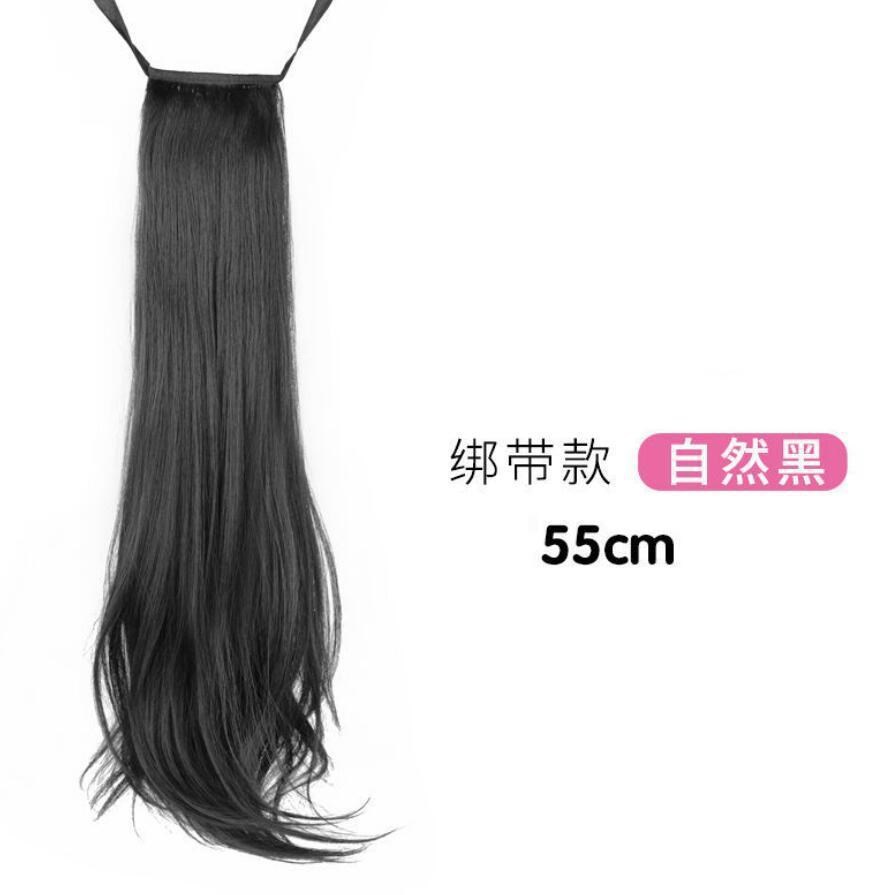 Clip de pelo artificial alta Cola de Caballo peluca hembra natural micro-volumen simulación luz Correa peluca Cola de Caballo trenza al por mayor