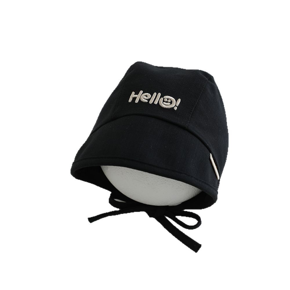 Sombrero para bebés primavera y otoño delgado correa sólida coreana Baotou sombrero de corte sombrero de sombra de sol recién nacido puerta de chimenea sombrero de neumático marea