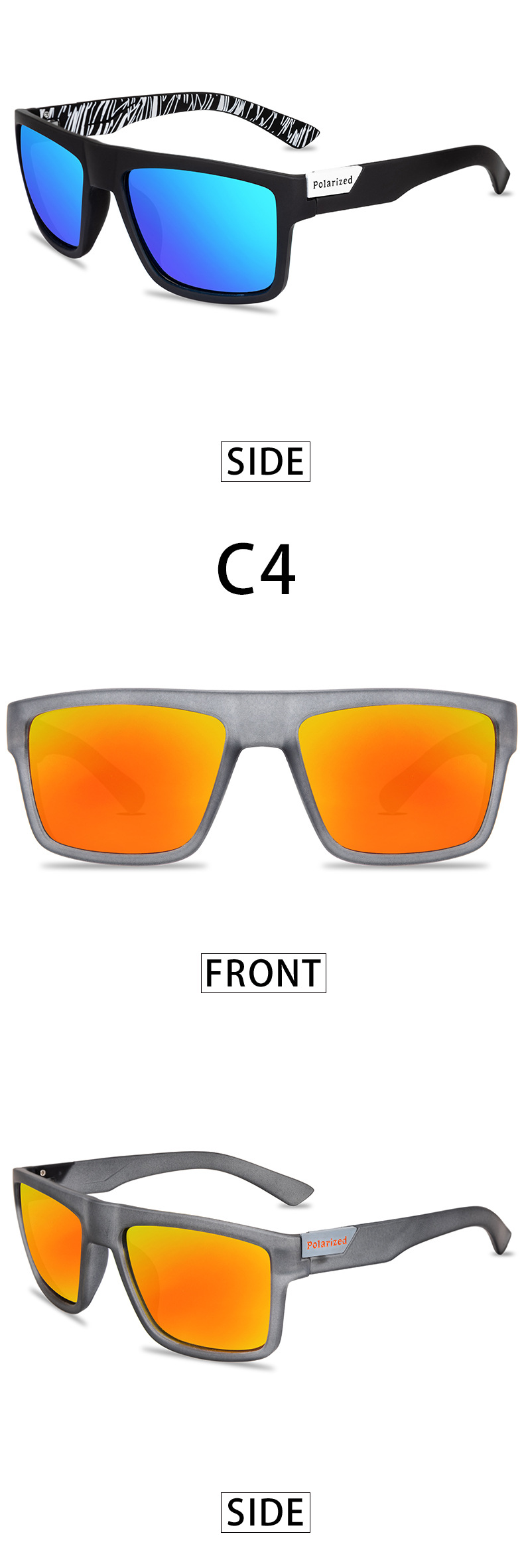 Polarized Night Vision Sports Sunglasses