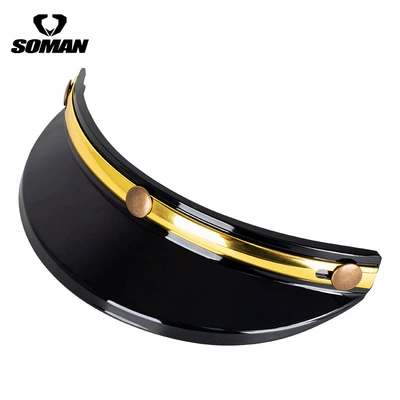 Dəbilqə (Kaska) aksesuarları Vehicle Three-Button Style Special Helmet - black-gold