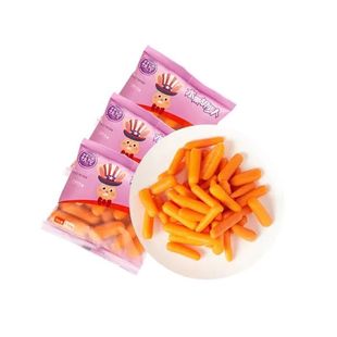 136G*12 пакетов Бесплатная доставка свежие пальцы мини -морковь легкая пища и овощи открытые мешки, портативная упаковка оптом