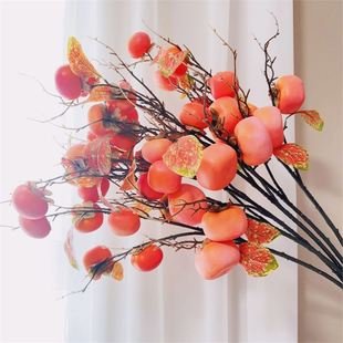 7 Persimmons, Real Fruits, Pomegranates, Fruits and Vegetables, Wedding Christmas Buckets, Flower Arrangements, Home Furnishings, Fortune Fruits