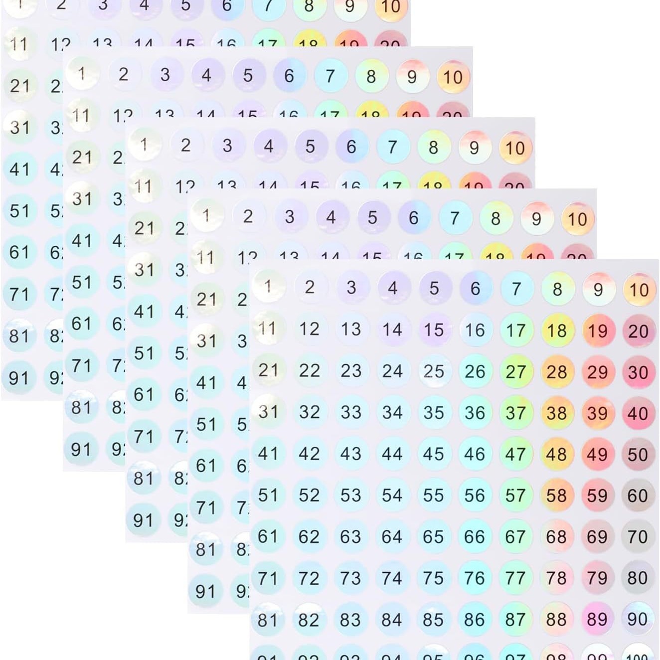 Sticker by number for adults small round digital sticker…