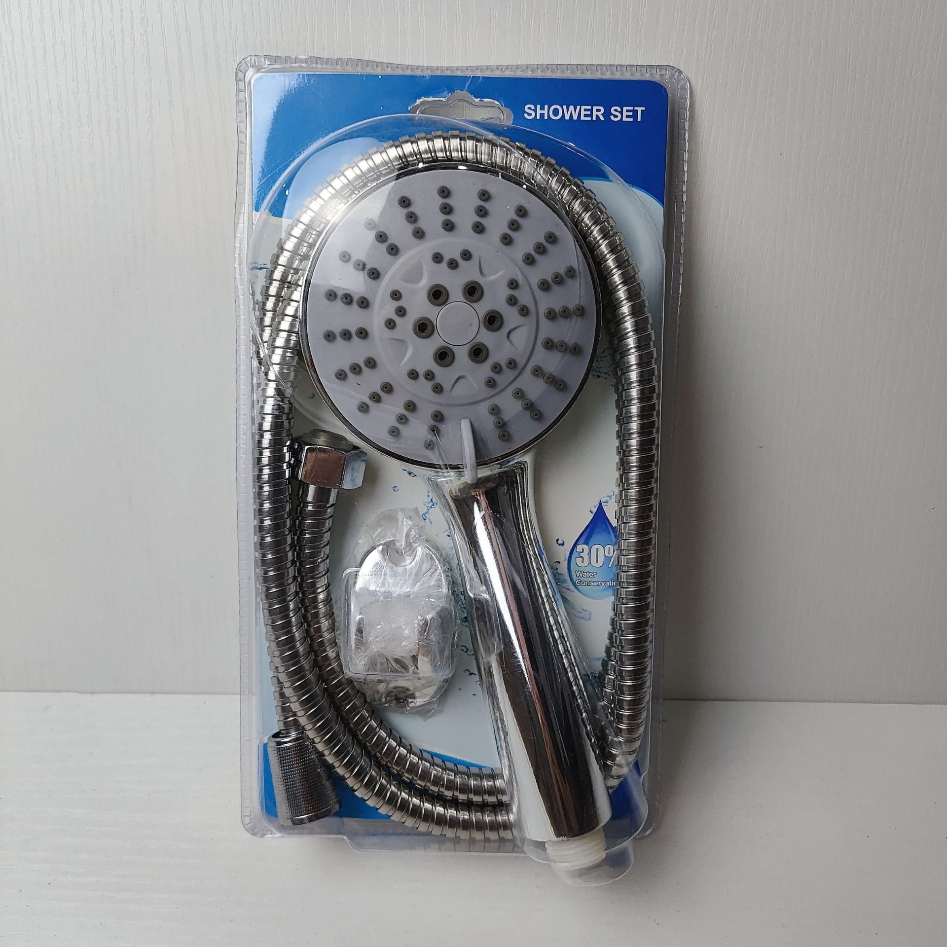 Comercio exterior al por mayor pequeño conjunto de ducha de tres piezas conjunto de ducha de tubo de ducha base conjunto de ducha