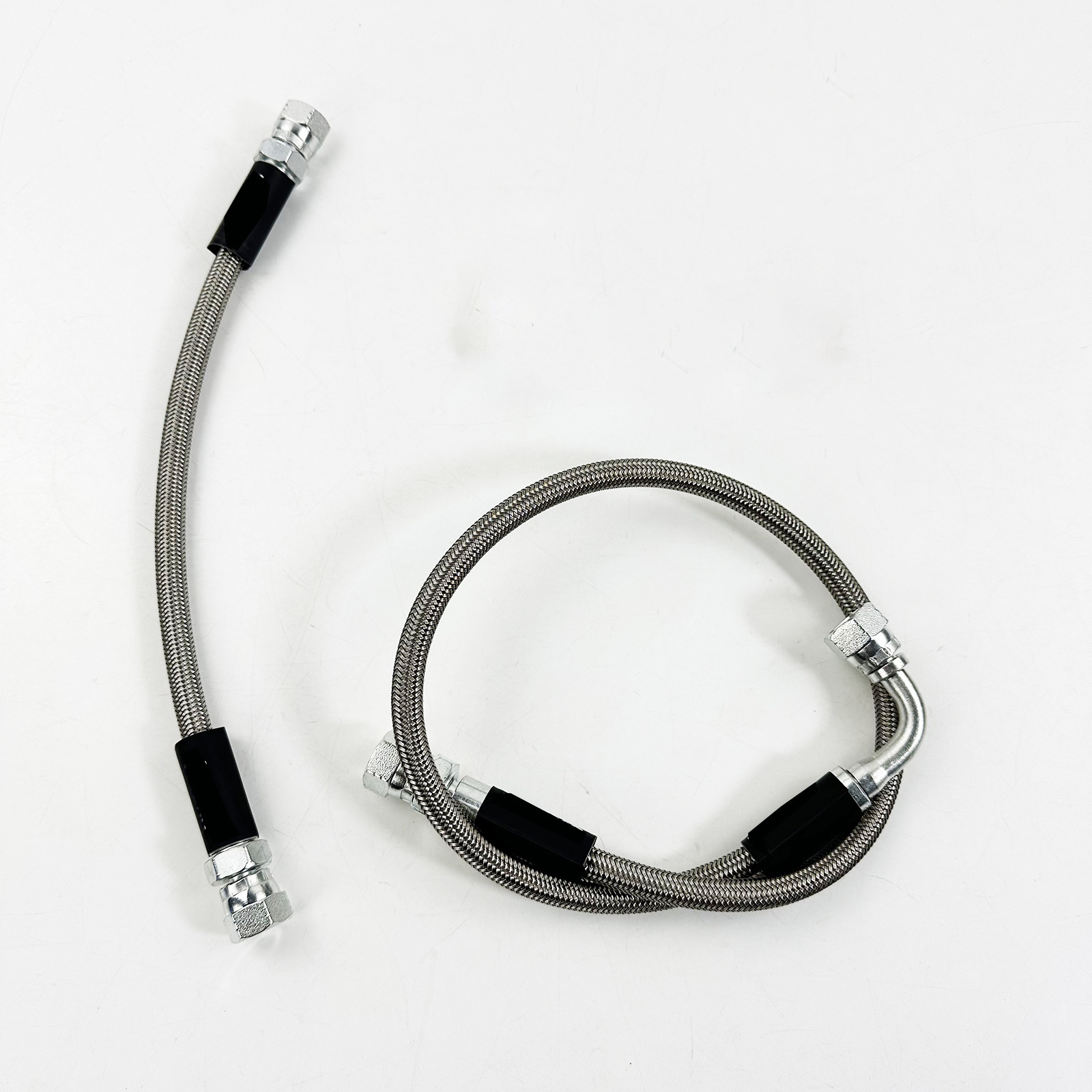 Engine Oil Pipe 30– 500cm An4Ptfe Silver Stainless Steel Braided Oil Pipe with High Temperature Resistance
