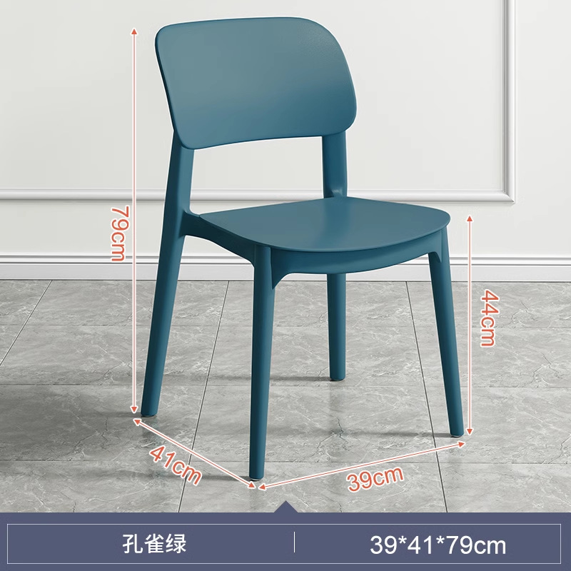 Nórdico silla de plástico engrosada hogar taburete mesa de comedor y silla simple escritorio aprendizaje moderno Banco silla trasera