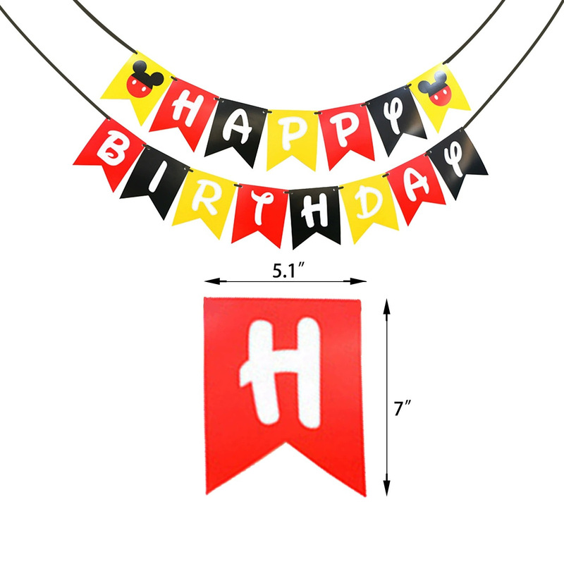 スポット漫画ハッピーバースデーレターフラッグバナーフラッグ子供の誕生日パーティーテーマ装飾用品メーカー承認|undefined