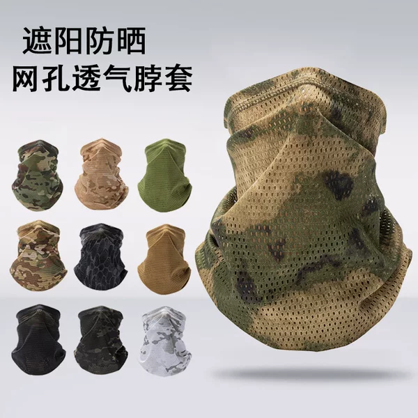 Summer Cycling Mesh Sun Protection Mask for Men, Full Uv Protection Helmet Neck Cover, Fishing and Cycling Quick-Drying Sunshade