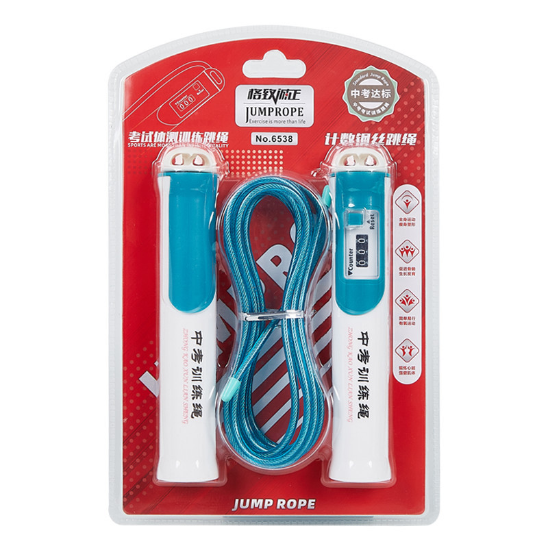 6538 examen de entrada de la escuela secundaria superior saltar cuerda estudiante deportes examen competencia entrenamiento saltar longitud cuerda ajustable contando alambre de acero saltar cuerda