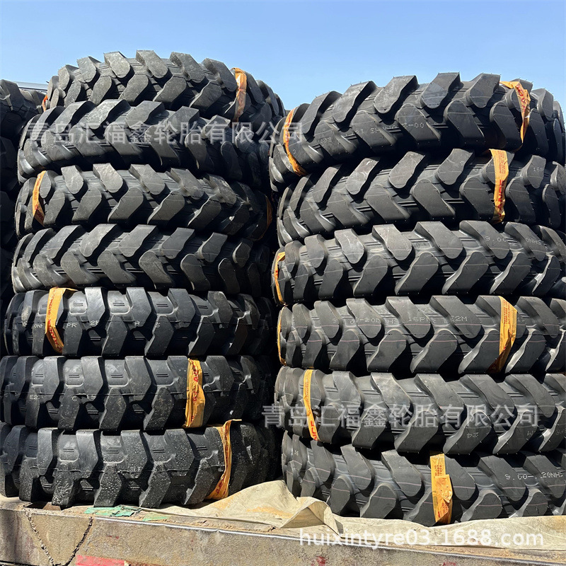 批发轮挖轮胎900-20 1000-20挖沟机轮胎E-2M大块耐磨16层