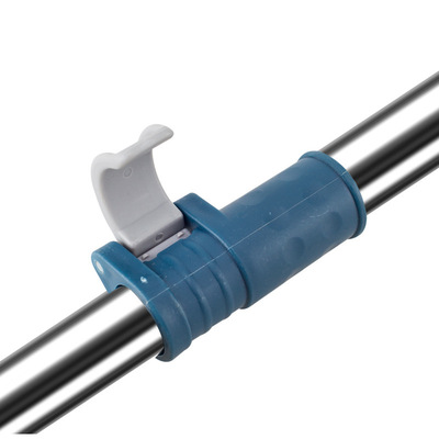 可定制 一体杆拖布杆子拖把配件 加长不锈钢旋转拖把杆手压伸缩