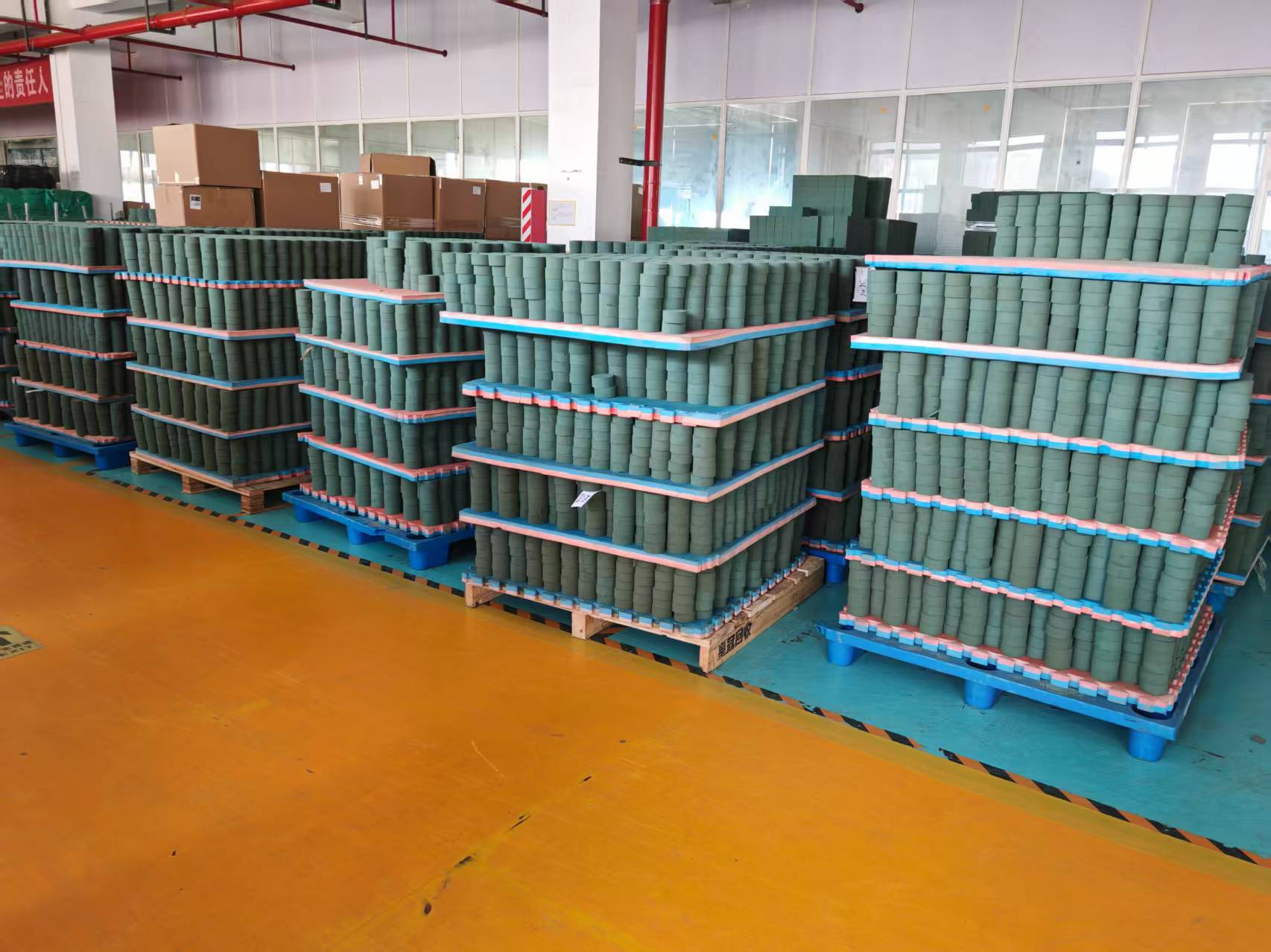 Verde (diámetro 10CM espesor 4CM ); barro de flores redondo