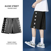 夏季高街短裤男生休闲宽松运动篮球裤美式直筒嘻哈休闲五分裤居家|ms