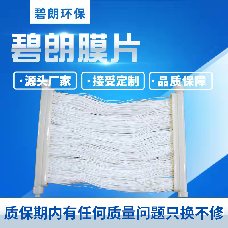 碧朗厂家批发mbr膜组件PVDF复合膜浸入式中空纤维帘式膜片可定 制