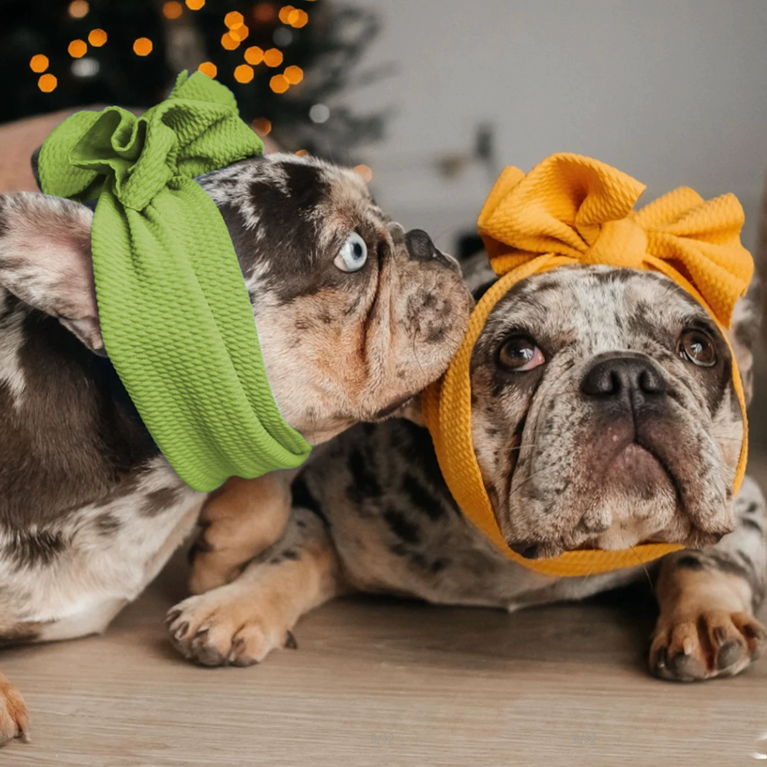 Amazon трансграничные товары для домашних животных оптом собака забавная повязка на голову кошка сплошной цвет двойной бант головные уборы 12 цветов