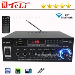 新款跨境热销蓝牙u盘收音大功率功放机可转换110V或220V双重电压