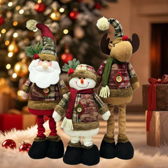 クリスマス人形クリスマス伸縮式老人雪だるまヘラジカクリスマス装飾用品クリスマス雰囲気装飾