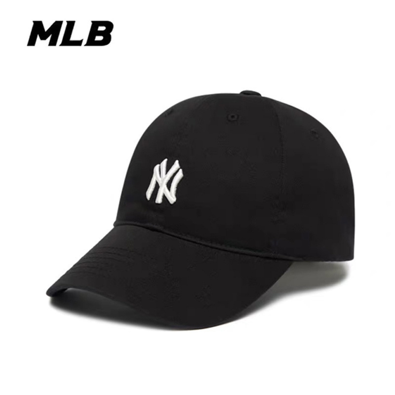 韩国MLB帽子情侣同款软顶小标NY鸭舌帽LA休闲明星男女同款棒球帽|undefined