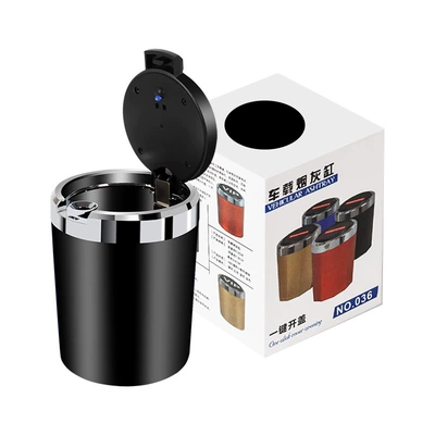 Car ashtray – ashtray creative with lid metal
