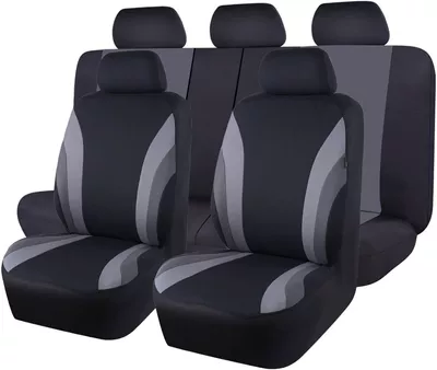 Seasons, Full Surround, Cross-Border | Seat cushion, seat cover - dark-gray-and-light-gray-2-piece-set-single-seat