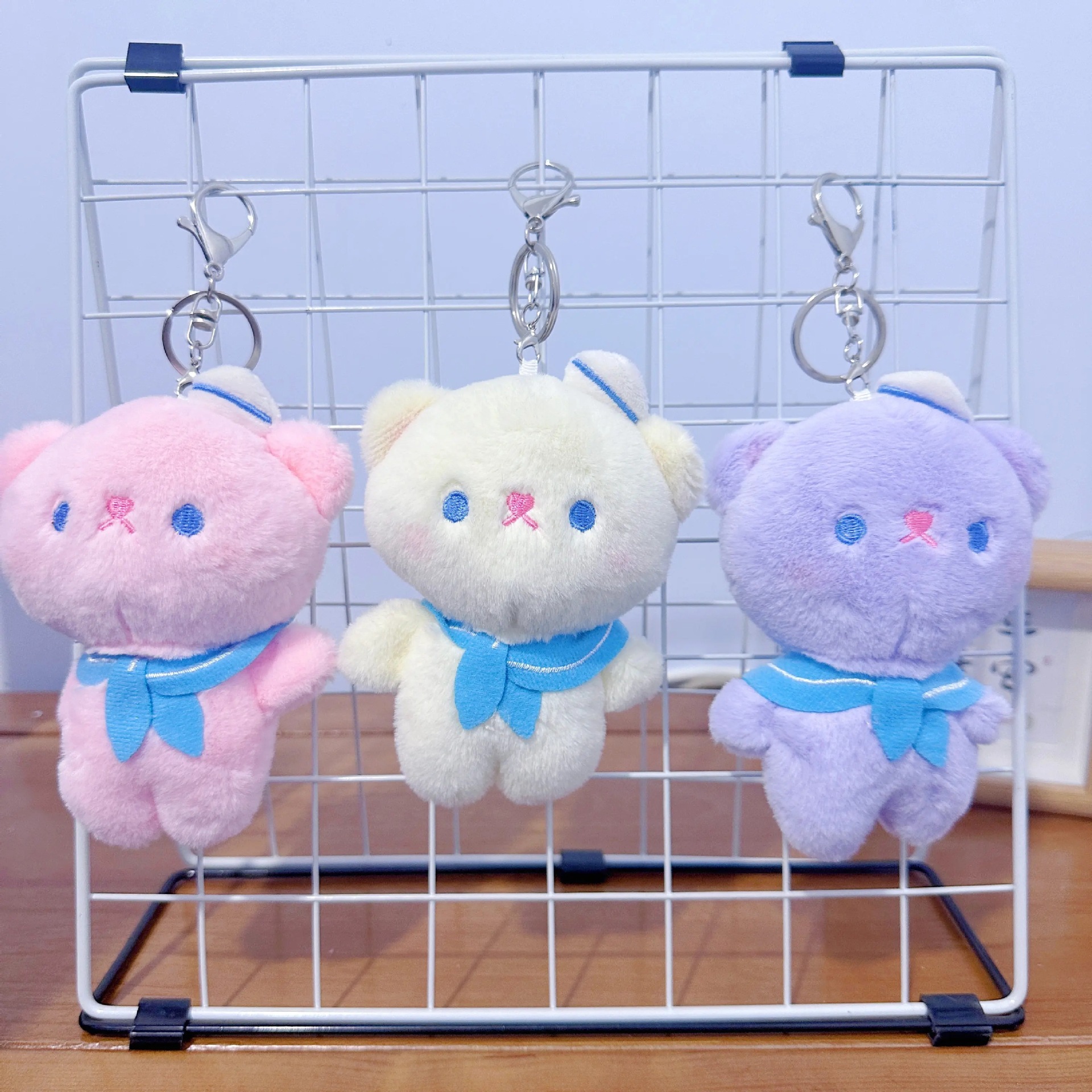 Cuatro pulgadas muñeca de peluche pequeño colgante muñeca llavero muñeca mochila colgante juguete de peluche regalo