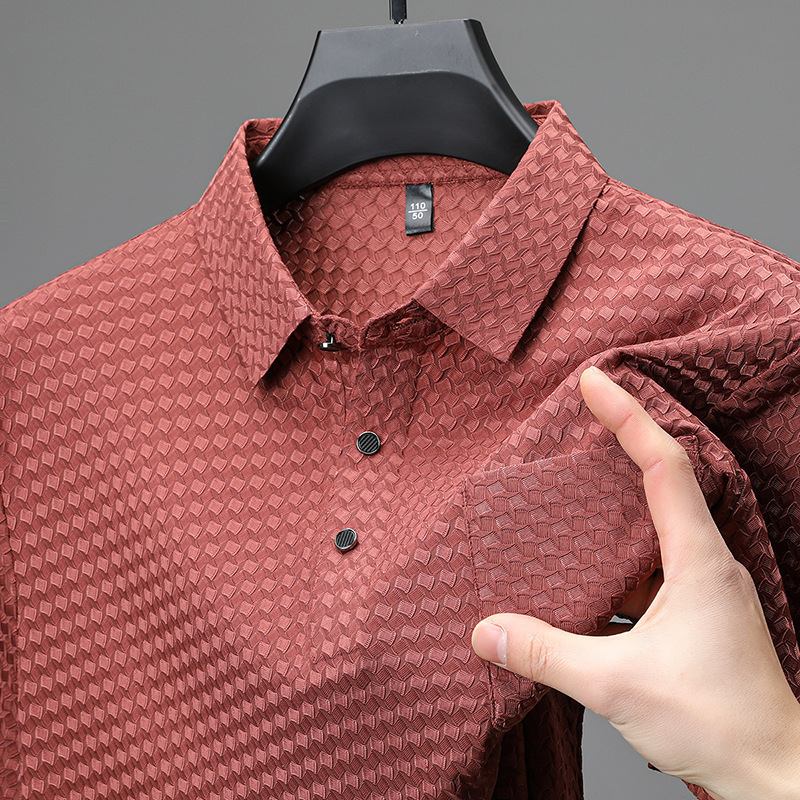 Trendy Short Sleeve Polo Shirt Summer Men's Casual Fashion Half Sleeve Short Sleeve T-Shirt with Pocket Stretch Lap Top