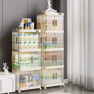 Movable Trolley Storage Rack Drawer Storage Rack Multi-Layer Storage Foldable Storage Cabinet Chen Zhiyu