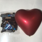Металлический латексный модный воздушный шар в форме сердца, новая коллекция, (в наличии на складе)