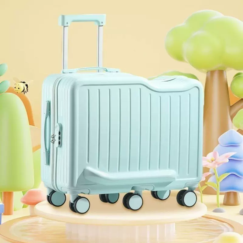 儿童行李箱宝宝神器拉杆箱坐骑旅行箱六轮结实密码箱20寸登机箱子