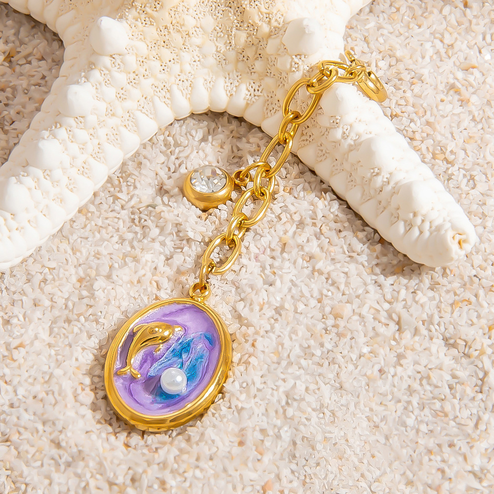 1 Piece 304 Stainless Steel PVD Coated Real Gold Plated Sun Scallop Starfish Polished Pendant Bikini Buckle DIY Ornament Accessories Charm Sleeper Hoop Earrings display picture 5