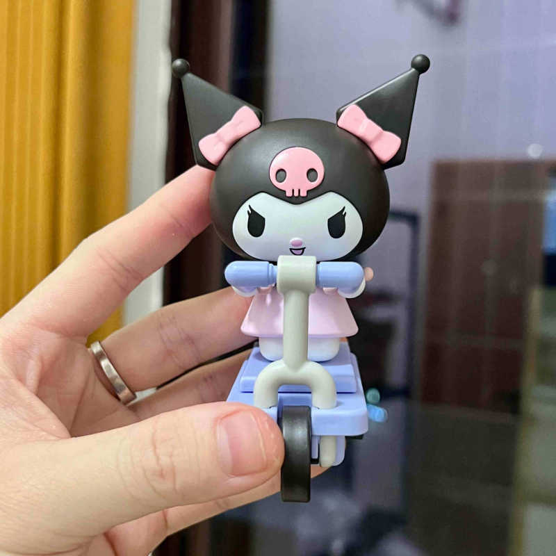 三丽鸥家族滑板车萌动系列丑鱼库洛米大耳狗盲盒手办桌面摆件礼物|undefined