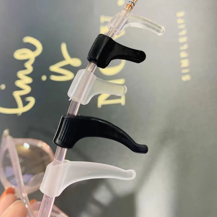Glasses Pvc Anti-Slip Ear Hooks, Large, Medium, Small, Transparent, Fixed Anti-Slip Ear Hooks, Ear Supports, Glasses Frame Leg Covers to Prevent Falling Off