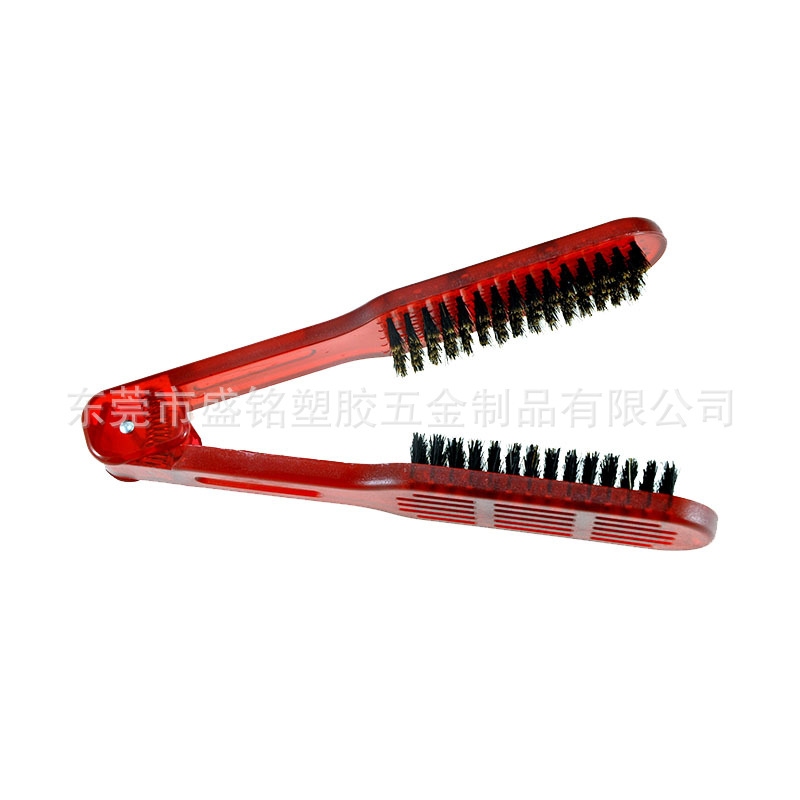 Peine de madera contrachapada modelado peine suministros de peluquería cristal agujero de aire férula peine de pelo recto resistente a altas temperaturas peine de pelo Placa de pelo peine