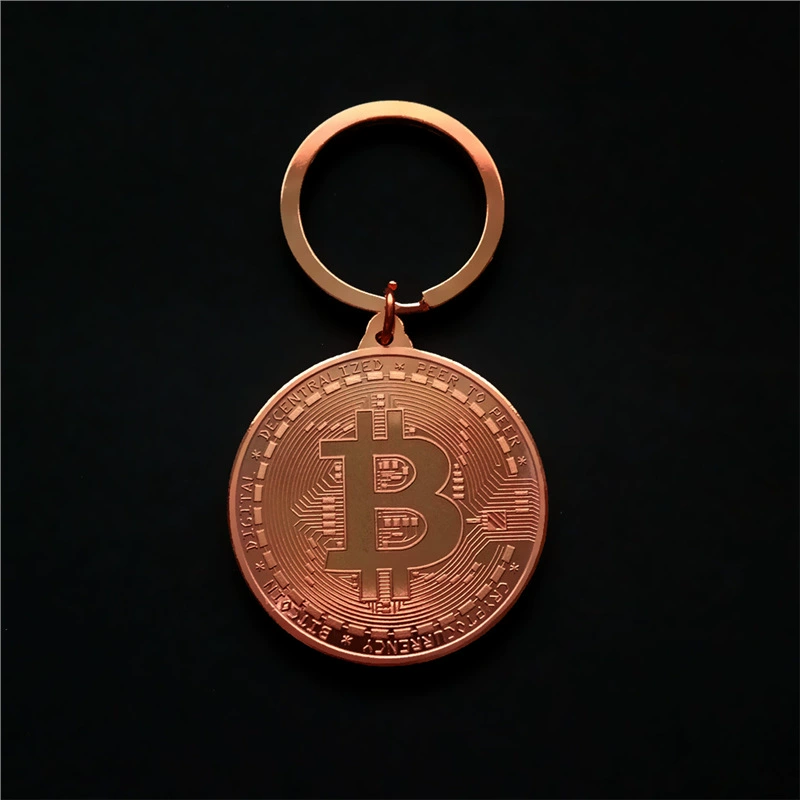 Граница творческие художественные изделия Bitcoin виртуальной валюты Bitcoin commemorative coin биткоин метал монета-брелок фабрика