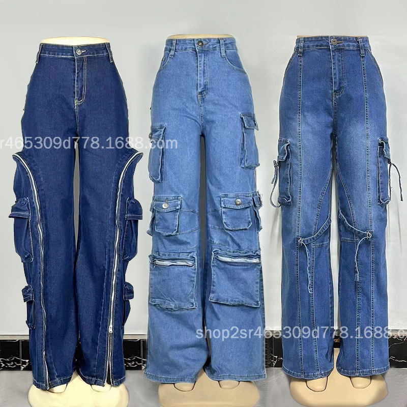 Foreign trade supply Woman jeans wholesa...