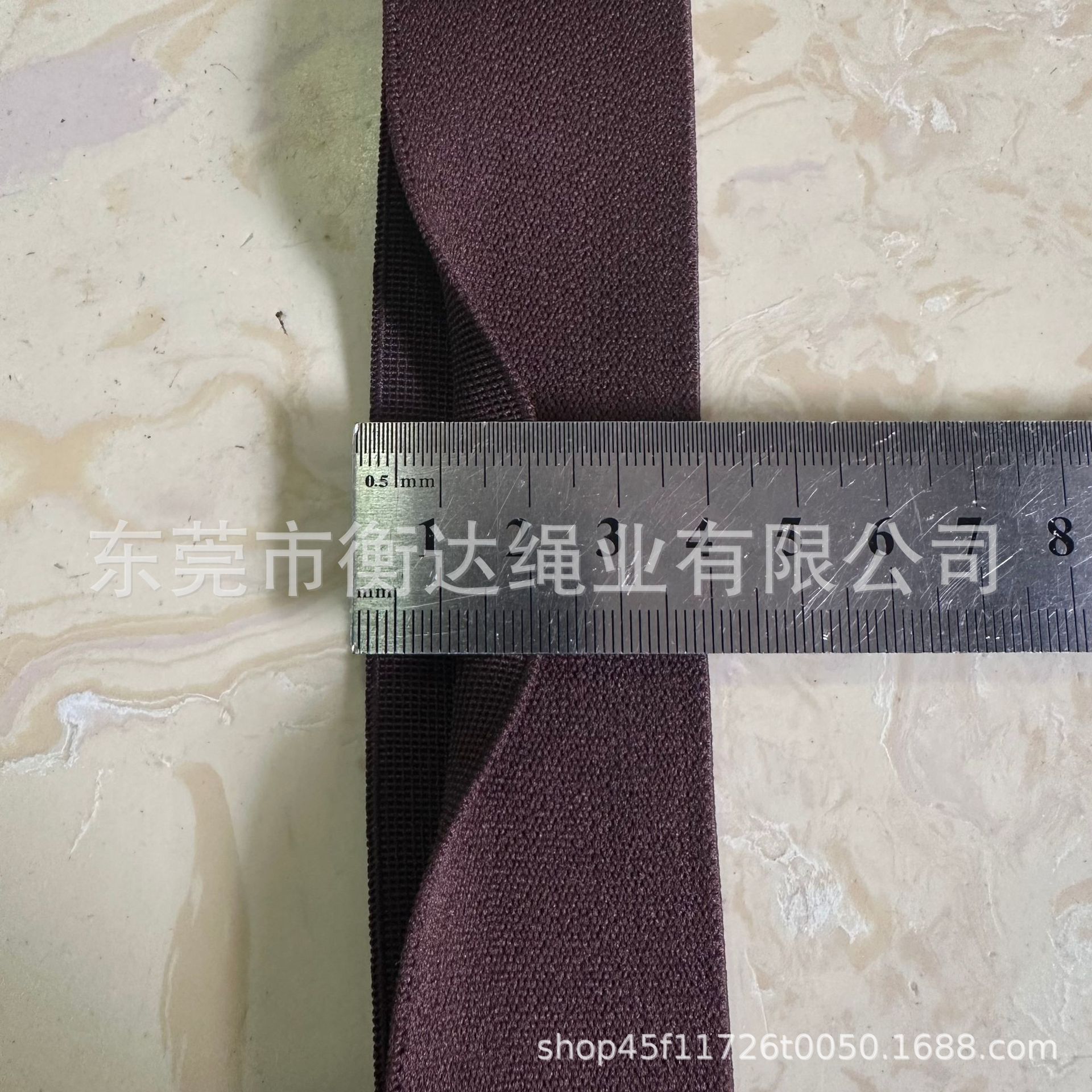 Stock 2.5-5cm Y-shaped unilateral abertura pantalones interiores cintura elástica de alta elasticidad doble borde de lana expuesta tiras de goma