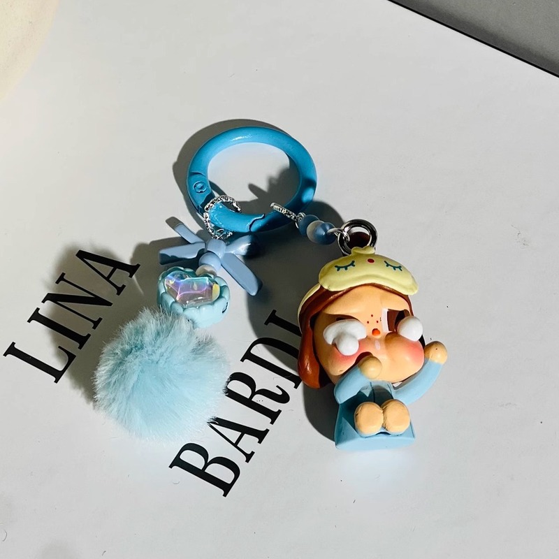 CRYBABY哭娃萌粒钥匙链包包挂件改娃手机链可爱公仔摆件|undefined