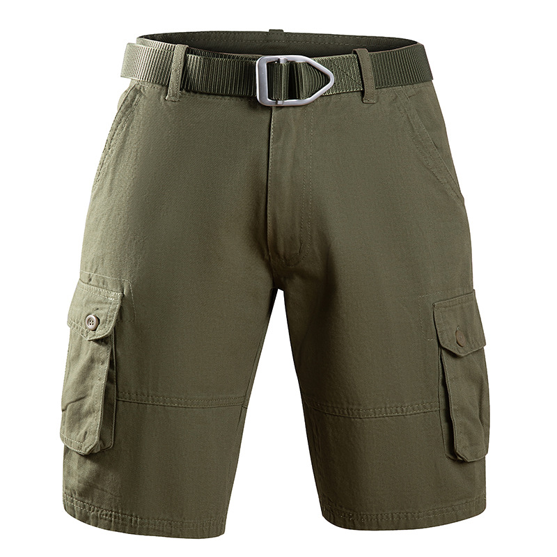 Comercio exterior exclusivamente para Amazon AliExpress Pantalones cortos de herramientas de algodón para hombres Pantalones de cinco puntos de gran tamaño con múltiples bolsillos