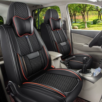 Seven-Seater Universal Seat Cover, Seat cushion, seat cover - main-and-co-pilot-2-seater-mysterious-black-luxury-version