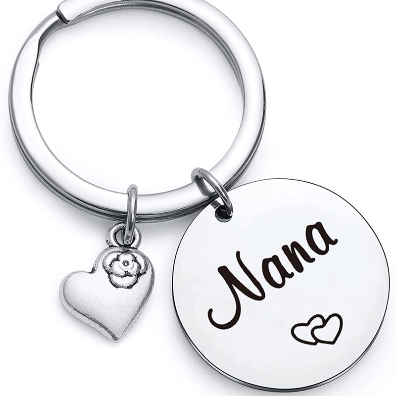 2023 Amazon Cross Border Granny's Keychain Birthday Valentine's Day Christmas Thanksgiving Stainless Steel Keychain