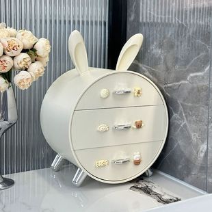 Feeling Hallway Ornaments Storage Box Ins Style Rabbit Key Storage Living Room Shoe Cabinet Drawer Type Storage Rack Plastic