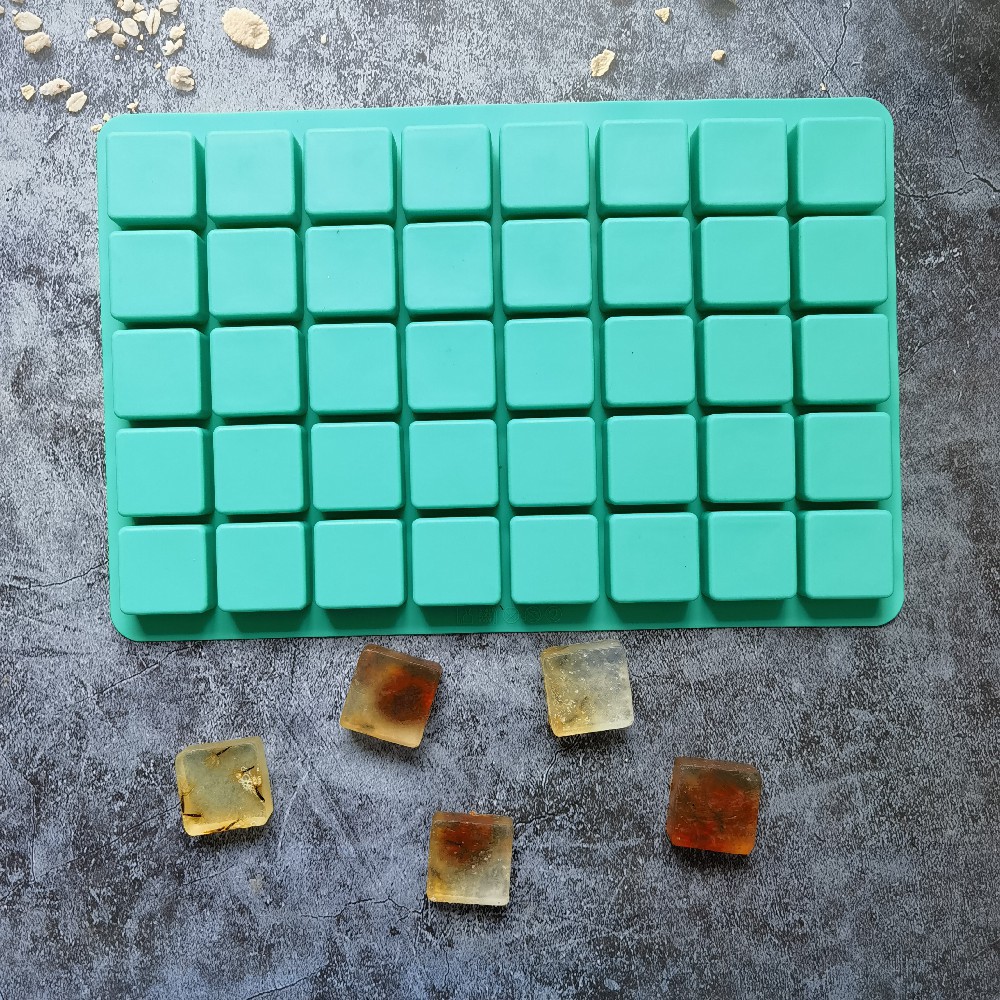 Silicone 40 con hielo cuadrado 228 chocolate horneado pasteles galletas molde de pastel postres herramientas de cocina