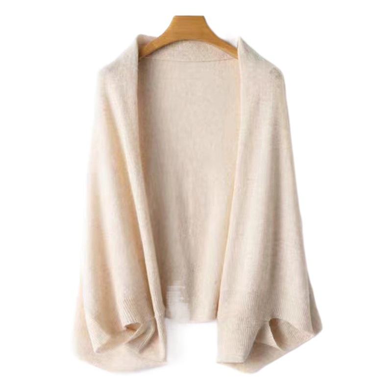 Early Autumn Cardigan Cashmere Scarf Knitted Shawl Dual-purpose Cloak Air-conditioning Blanket Nap Blanket Sofa Blanket Women's Scarf Gift