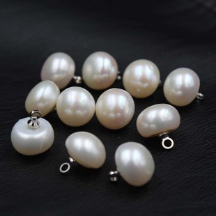 Natural Freshwater Pearl Steamed Bread Buttons Sweater Buttons Cheongsam Shirt Buttons DIY Accessories Pearl Buttons