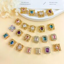 �����~�18K��ɫ΢��ʯ���鷽�Ύ׺κ��s�OӋ�ж��ɢ��DIY���