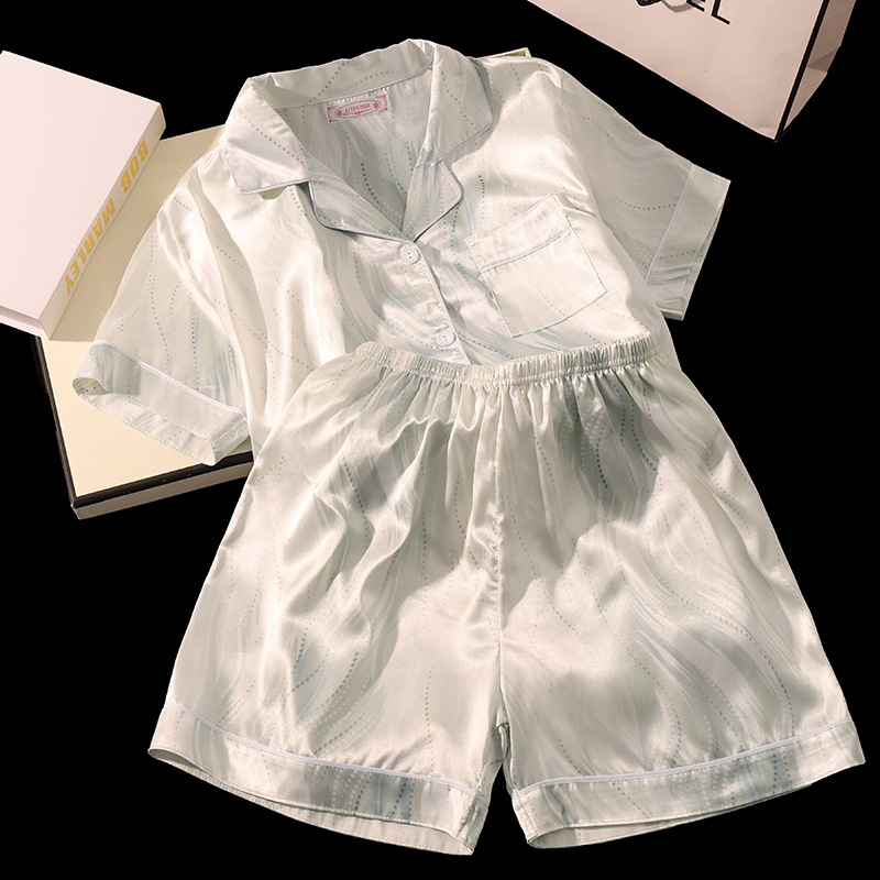 아이스 실크/스트리머 그린[반팔 반바지]