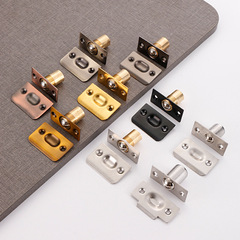 Adjustable door stopper bead latch, wooden door stainless steel positioning bead, invisible spring-loaded door top bead, KTV booth pure copper door stopper