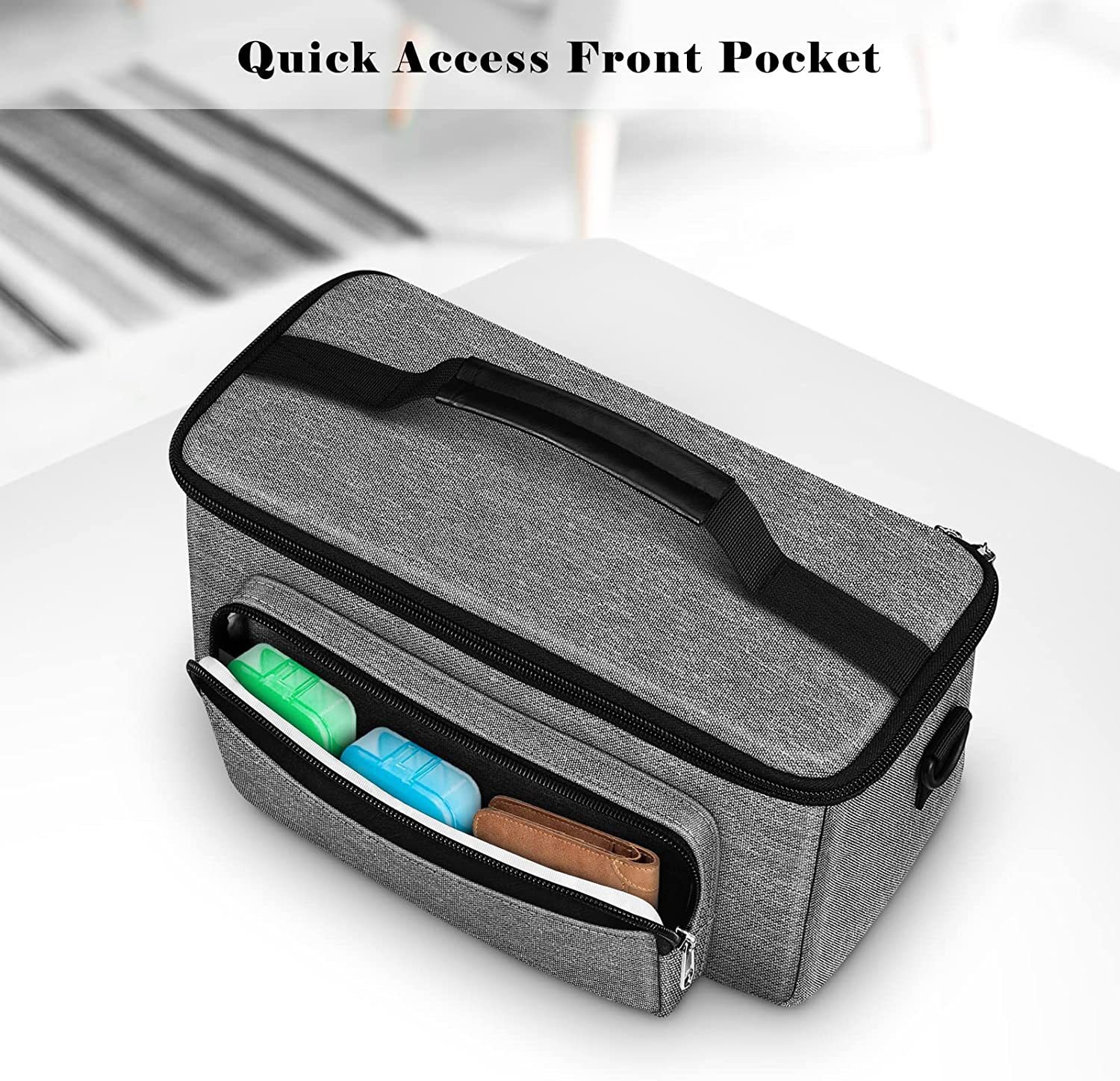 Household Respiratory Storage Bag Travel Portable Bag Shoulder Handbag CPAP Equipment and Supplies Storage with Shoulder Strap