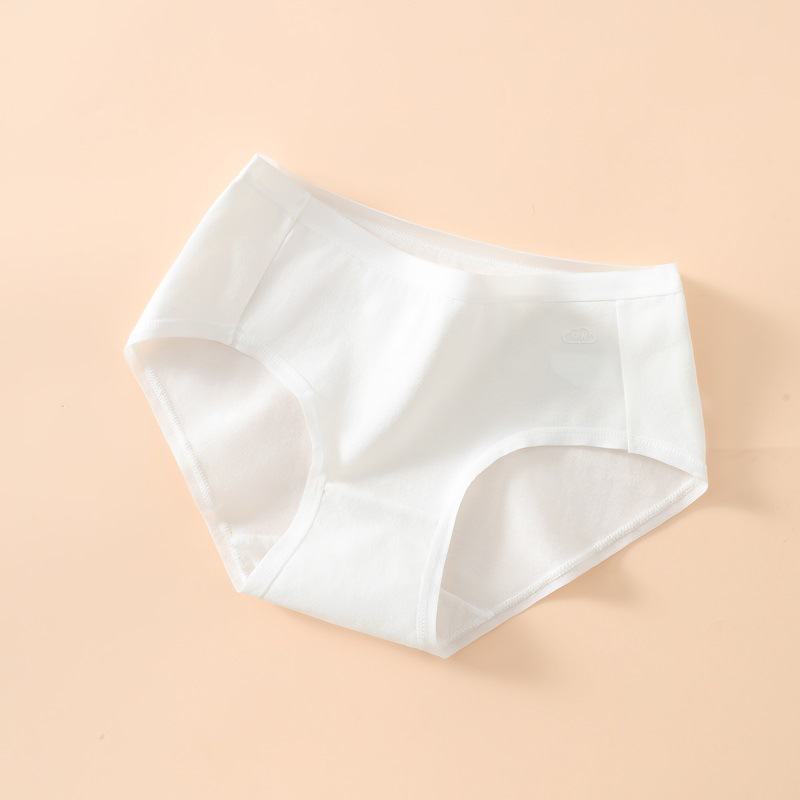 Ropa interior mujer algodón antibacteriano algodón transpirable entrepierna niña japonesa cintura media pantalones cortos triangulares cabeza sin costuras ropa interior de niña